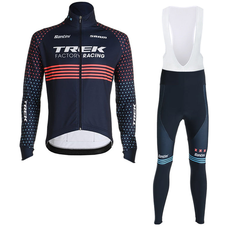 TREK FACTORY RACING CX LONG SLEEVE JERSEY Bib Pants TRAINING BLUE