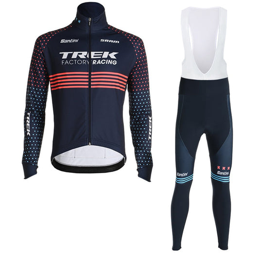 TREK FACTORY RACING CX LONG SLEEVE JERSEY Bib Pants TRAINING BLUE