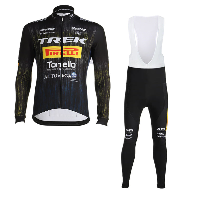 TREK PIRELLI LONG SLEEVE JERSEY Bib Pants TRAINING BLACK