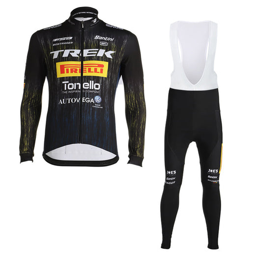 TREK PIRELLI LONG SLEEVE JERSEY Bib Pants TRAINING BLACK