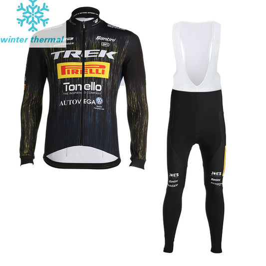 Fleece TREK PIRELLI LONG SLEEVE JERSEY BIB PANTS BLACK