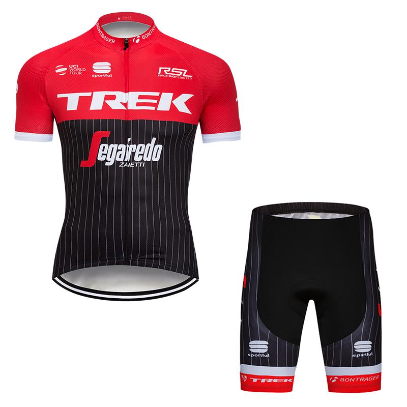 Men's Short Sleeve Cycling Jersey (Bib) Shorts Trek-005