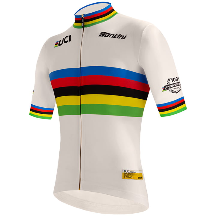UCI SHORT SLEEVE JERSEY ROAD 100 GOLD 2021 001