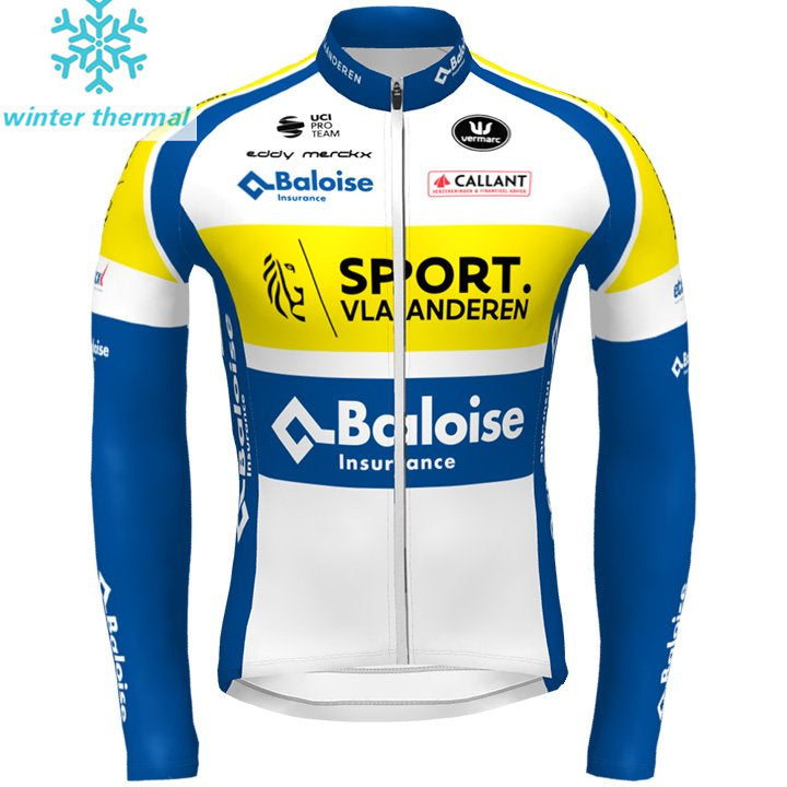 Cycling SPORT VLAANDEREN-BALOISE Long Sleeve Jersey Bib Pants