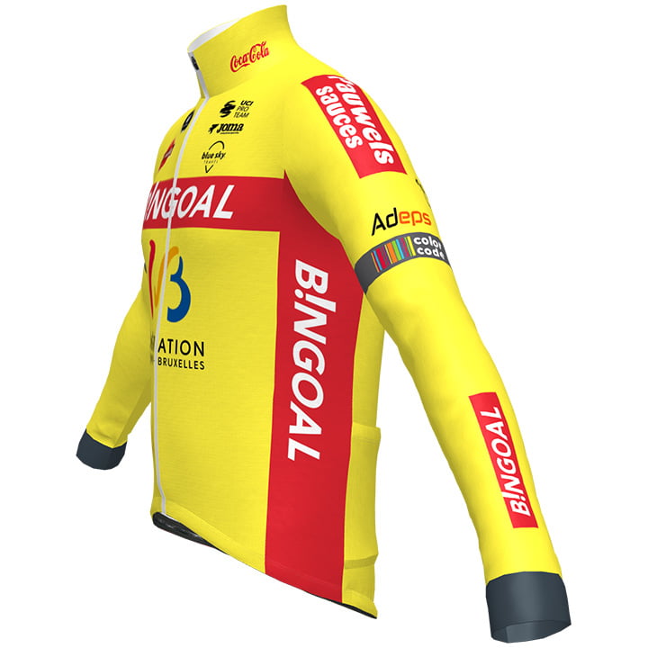 BINGOAL-WALLONIE-BRUXELLES LONG SLEEVE JERSEY Bib Pants NEON YELLOW