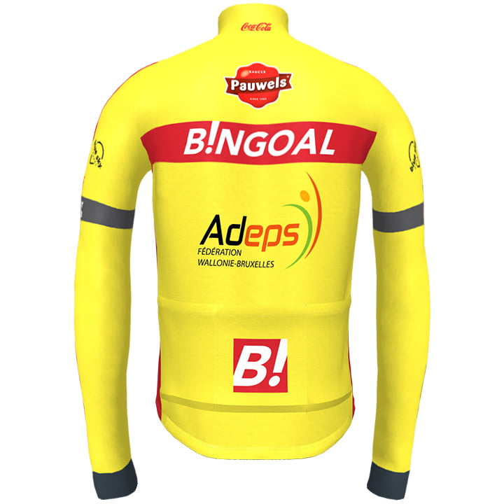 BINGOAL-WALLONIE-BRUXELLES LONG SLEEVE JERSEY Bib Pants NEON YELLOW