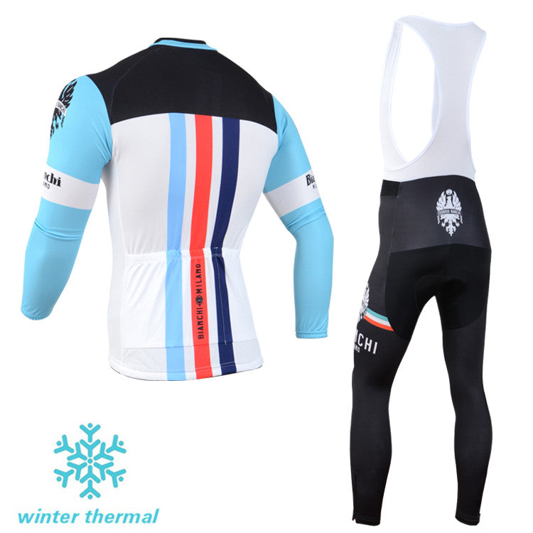 Winter Fleece Long Sleeve Cycling Jersey (Bib) Pants 093