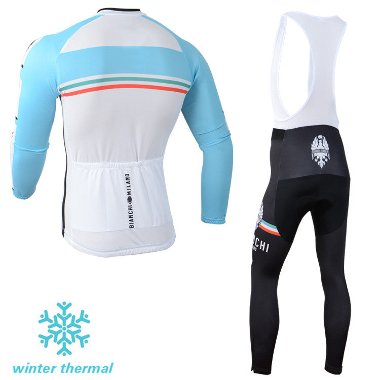 Winter Fleece Long Sleeve Cycling Jersey (Bib) Pants 094