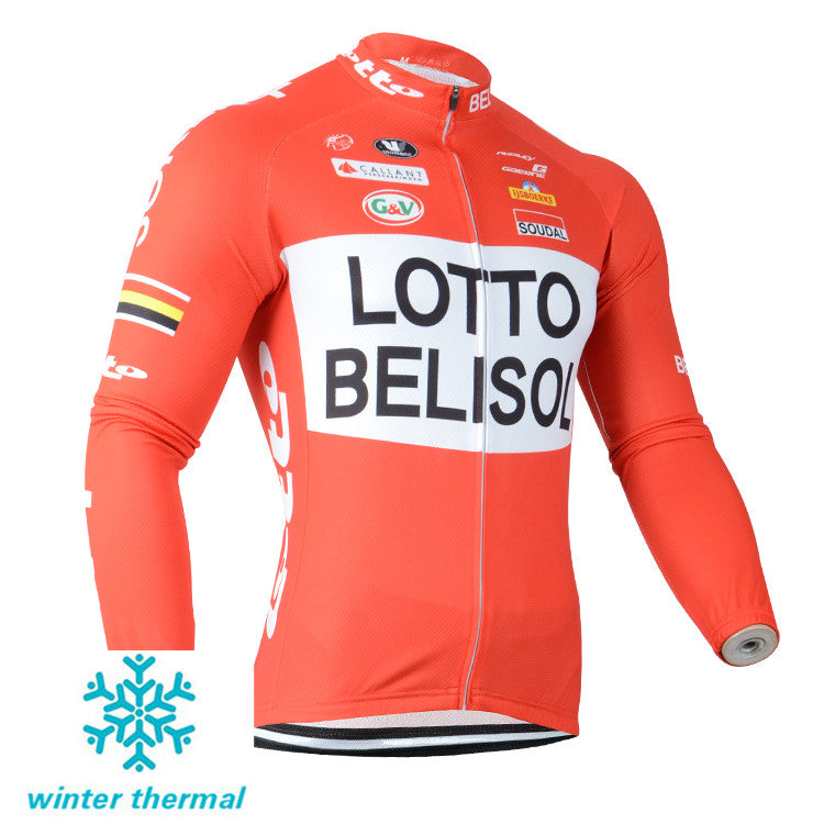 Winter Fleece Long Sleeve Cycling Jersey (Bib) Pants 066