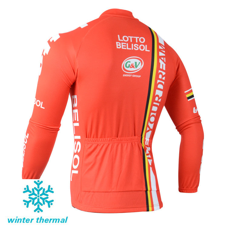 Winter Fleece Long Sleeve Cycling Jersey (Bib) Pants 066