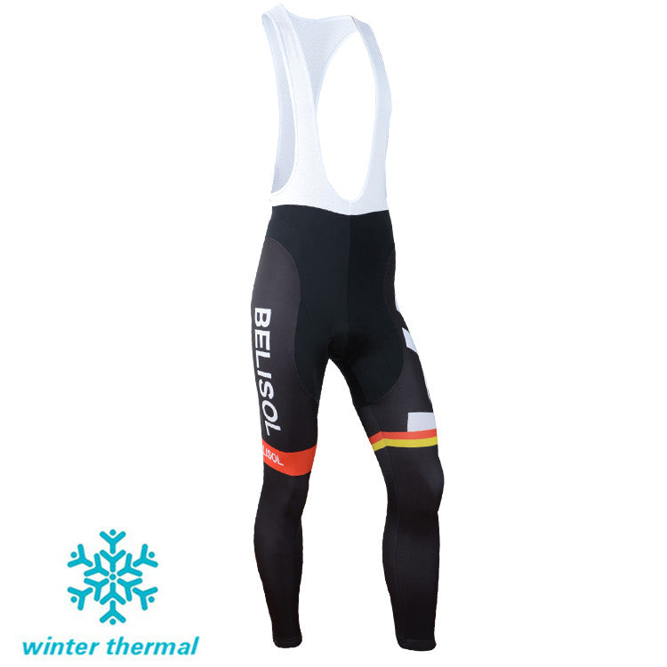 Winter Fleece Long Sleeve Cycling Jersey (Bib) Pants 066
