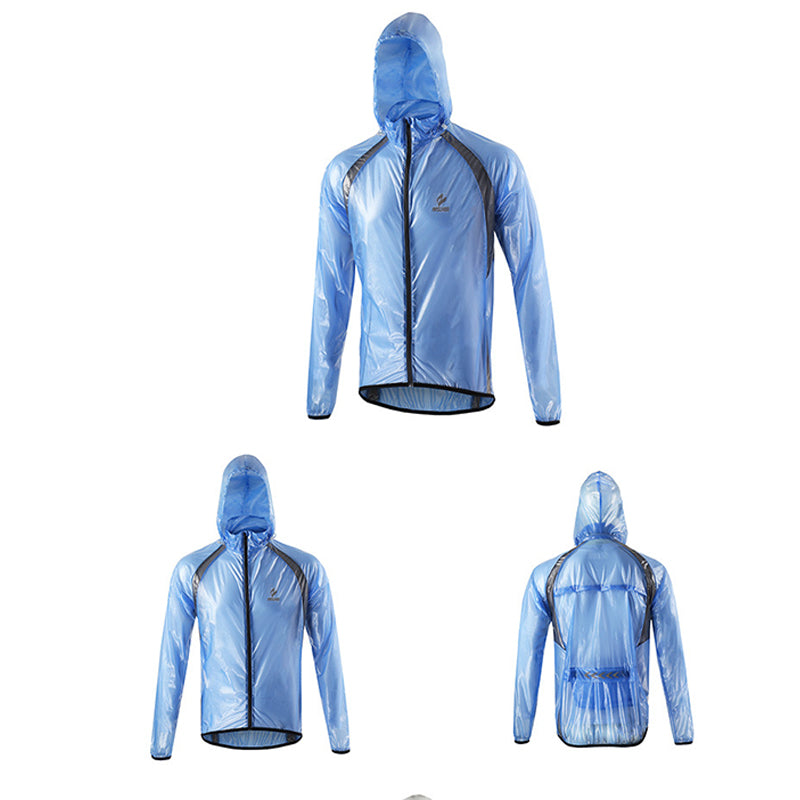 Unisex Sports Raincoat Cycling Bike Bicycle Waterproof Windproof Rain Coat Jackets