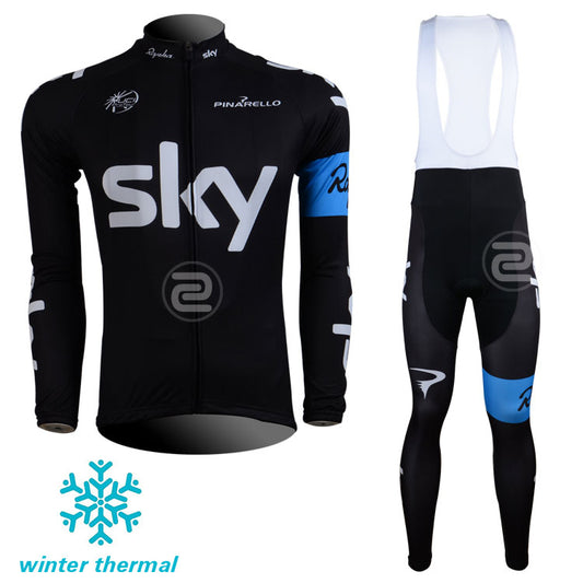Winter FLeece Long Sleeve Cycling Jersey (Bib) Pants 001