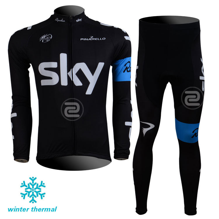 Winter FLeece Long Sleeve Cycling Jersey (Bib) Pants 001