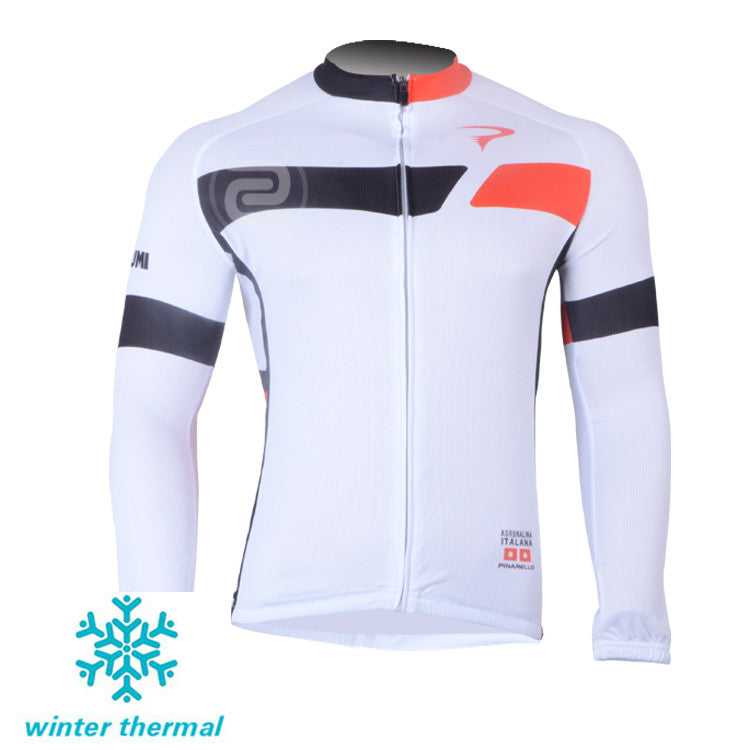 Winter Fleece Long Sleeve Cycling Jersey (Bib) Pants 030