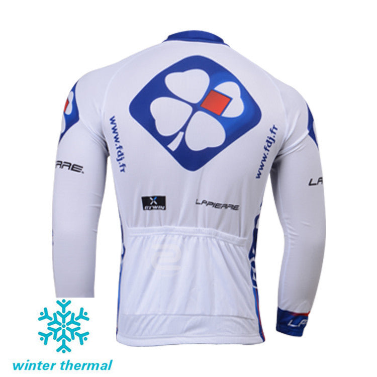 Winter Fleece Long Sleeve Cycling Jersey (Bib) Pants 045