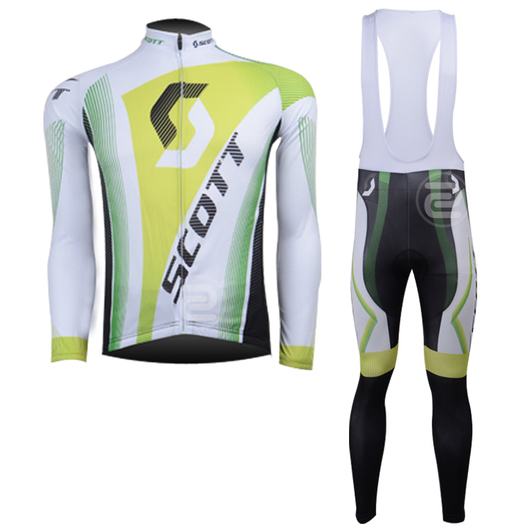 Mens Women Long Sleeve Cycling Jersey (Bib) Pants SCOTT