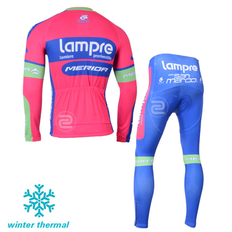 Winter Fleece Long Sleeve Cycling Jersey (Bib) Pants 029