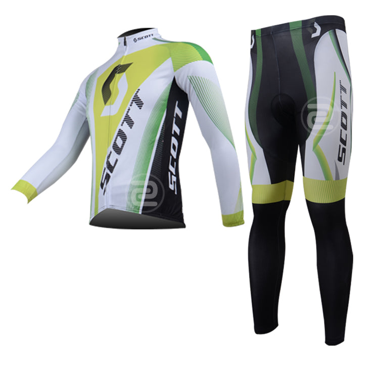 Mens Women Long Sleeve Cycling Jersey (Bib) Pants SCOTT