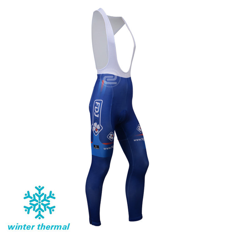 Winter Fleece Long Sleeve Cycling Jersey (Bib) Pants 045