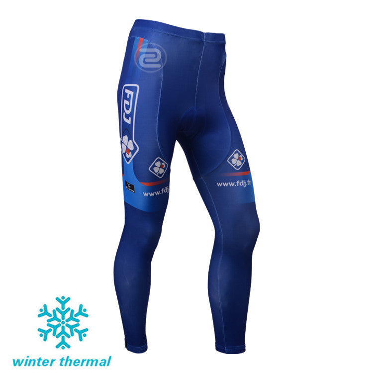 Winter Fleece Long Sleeve Cycling Jersey (Bib) Pants 045