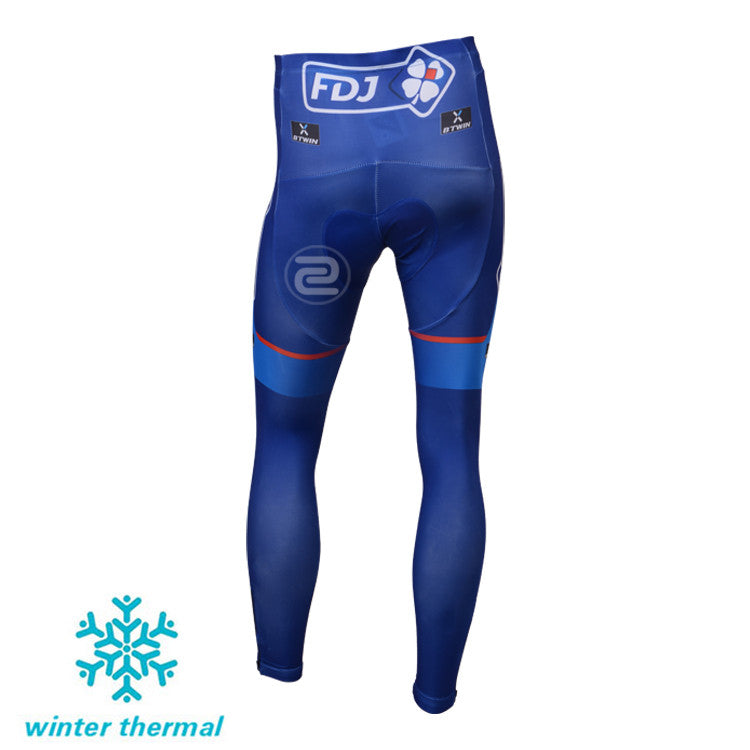 Winter Fleece Long Sleeve Cycling Jersey (Bib) Pants 045