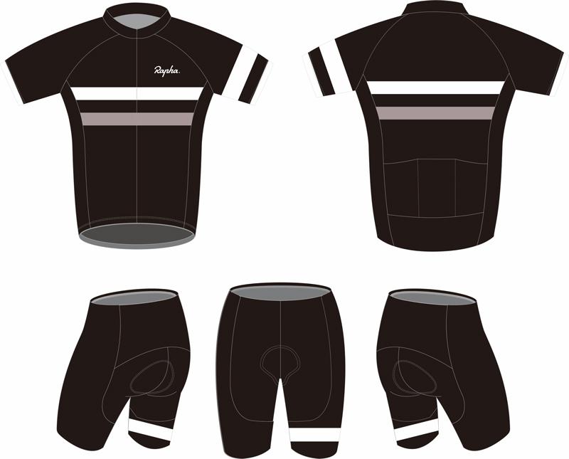 Men's Short Sleeve Cycling Jersey (Bib) Shorts rapha-002