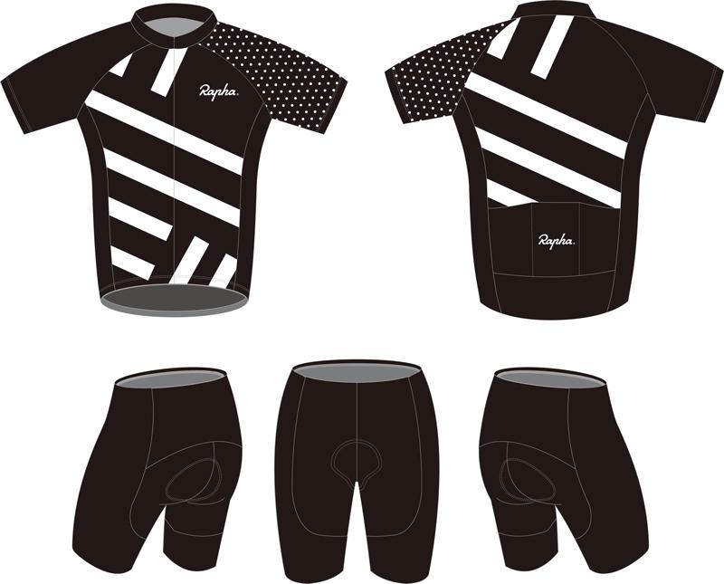 Men's Short Sleeve Cycling Jersey (Bib) Shorts rapha-003
