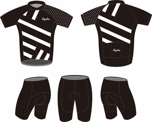 Men's Short Sleeve Cycling Jersey (Bib) Shorts rapha-003