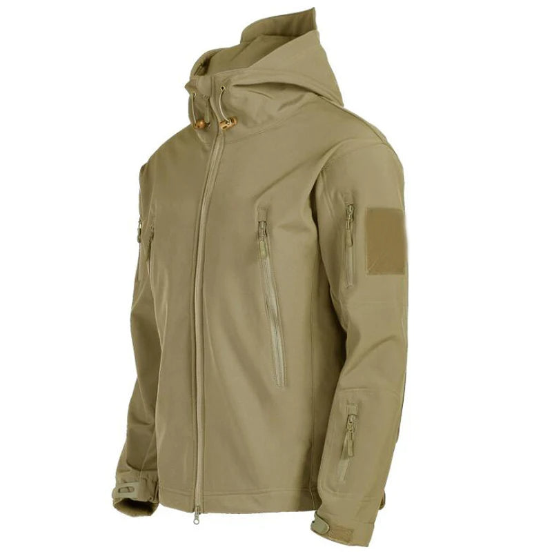 Mens Outdoor Jacket Military Tactical Windproof Waterproof Jacket Lightweight Breathable Comfortable Hiking Jacket Men