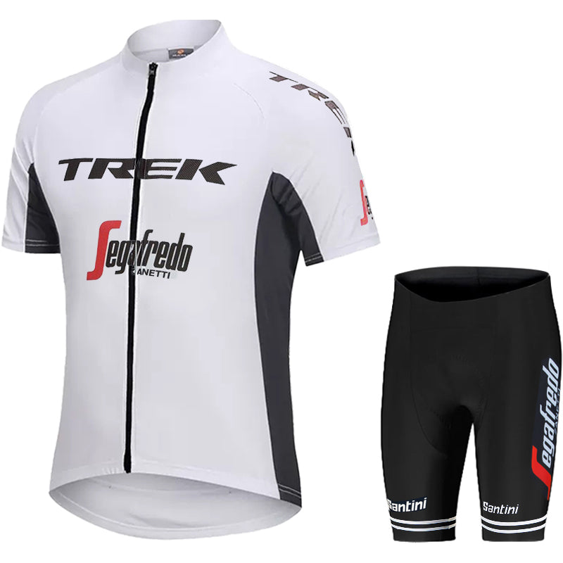 Men's Breathable Short Sleeve Cycling Jersey (Bib) Shorts Trek-1200