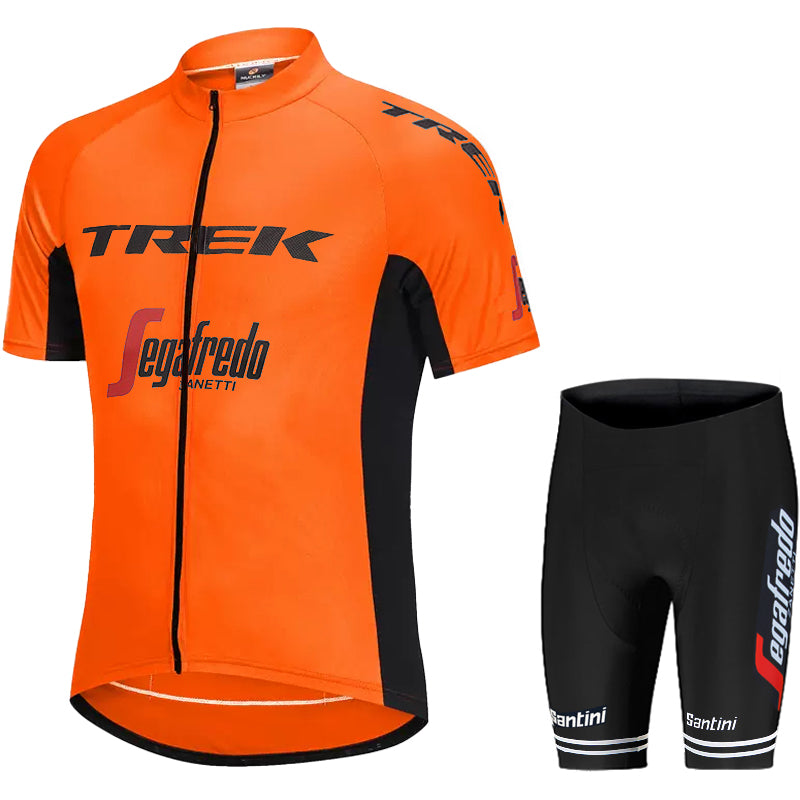 Men's Breathable Short Sleeve Cycling Jersey (Bib) Shorts Trek-1201