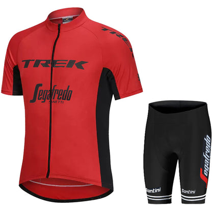 Men's Breathable Short Sleeve Cycling Jersey (Bib) Shorts Trek-1202