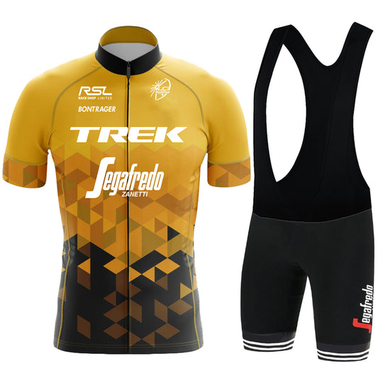 2023 Men's Breathable Short Sleeve Cycling Jersey (Bib) Shorts Trek-1212