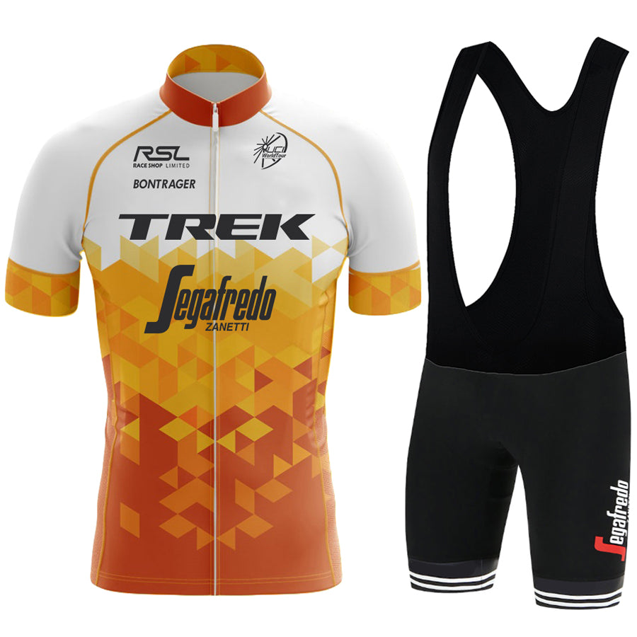 2023 Men's Breathable Short Sleeve Cycling Jersey (Bib) Shorts Trek-1215