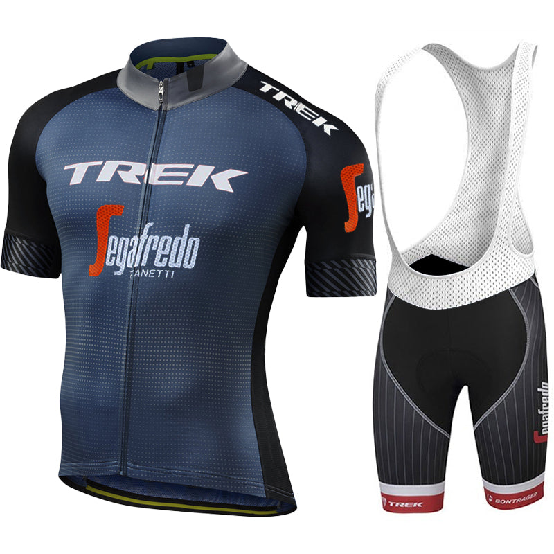 2023 Men's Breathable Short Sleeve Cycling Jersey (Bib) Shorts Trek-1221