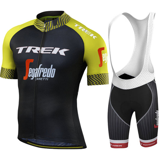 2023 Men's Breathable Short Sleeve Cycling Jersey (Bib) Shorts Trek-1222