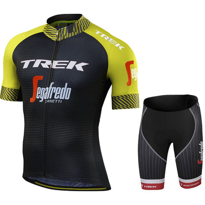 2023 Men's Breathable Short Sleeve Cycling Jersey (Bib) Shorts Trek-1222