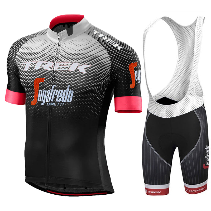 2023 Men's Breathable Short Sleeve Cycling Jersey (Bib) Shorts Trek-1224