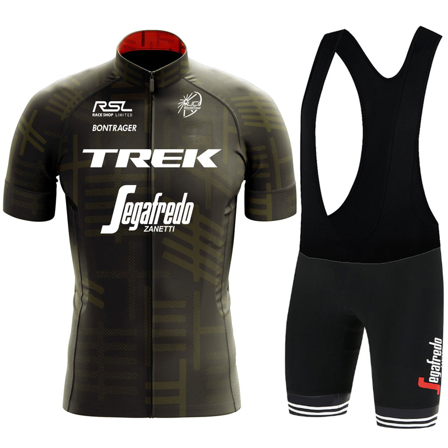 2023 Men's Breathable Short Sleeve Cycling Jersey (Bib) Shorts Trek-1227