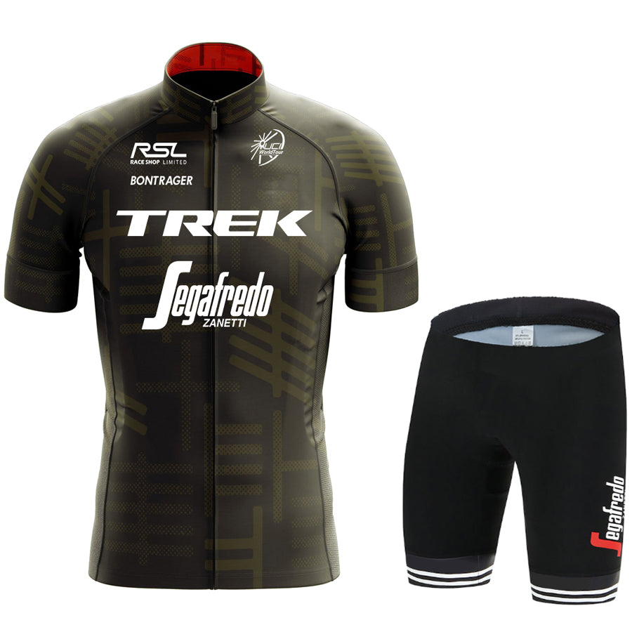 2023 Men's Breathable Short Sleeve Cycling Jersey (Bib) Shorts Trek-1227