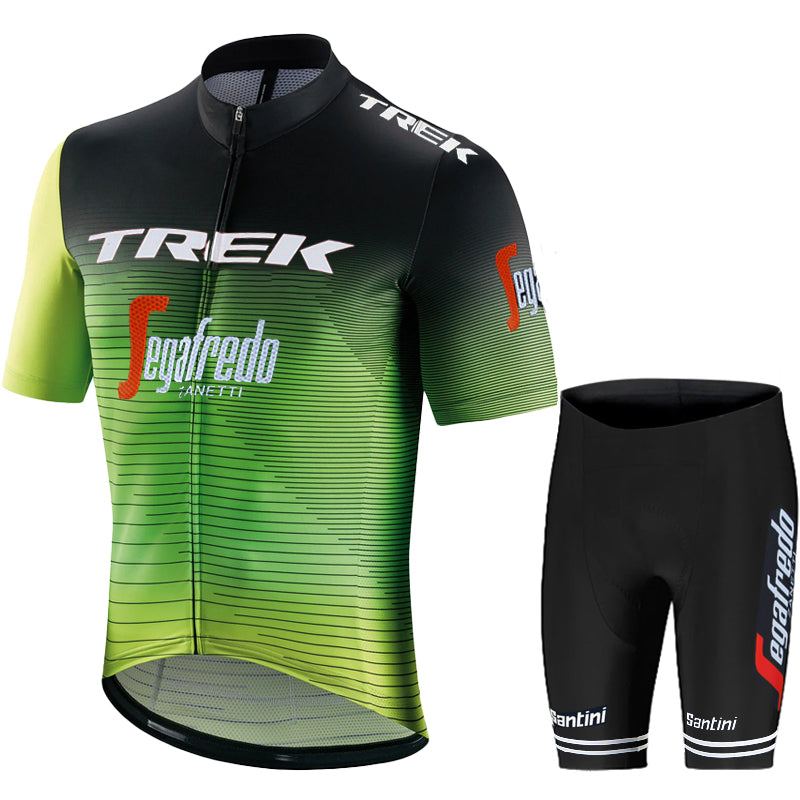 2023 Men's Breathable Short Sleeve Cycling Jersey (Bib) Shorts Trek-1229