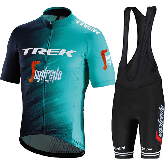 2023 Men's Breathable Short Sleeve Cycling Jersey (Bib) Shorts Trek-1231