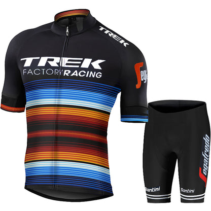 2023 Men's Breathable Short Sleeve Cycling Jersey (Bib) Shorts Trek-1233