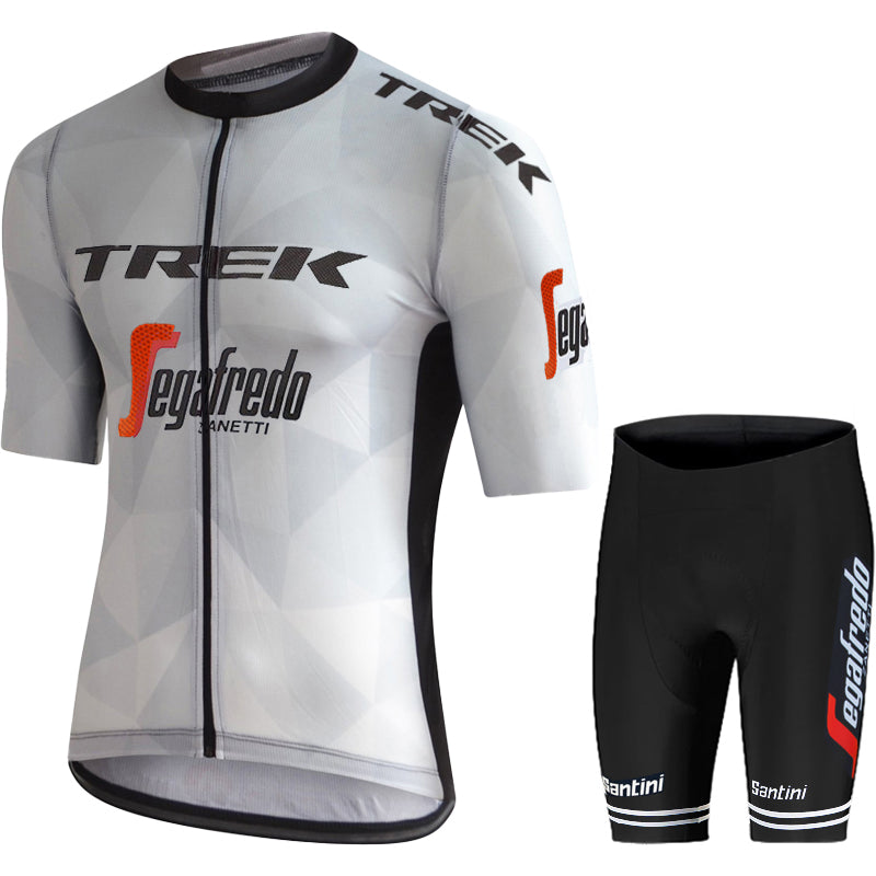 2023 Men's Breathable Short Sleeve Cycling Jersey (Bib) Shorts Trek-1235