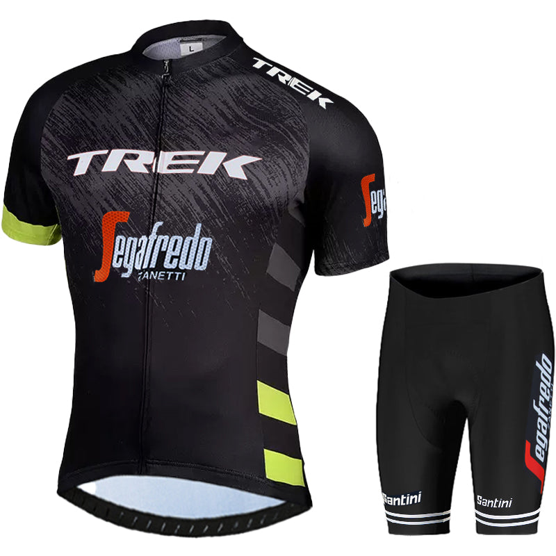 2023 Men's Breathable Short Sleeve Cycling Jersey (Bib) Shorts Trek-1239