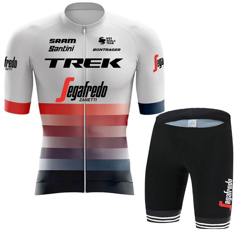 2023 Men's Breathable Short Sleeve Cycling Jersey (Bib) Shorts Trek-1241