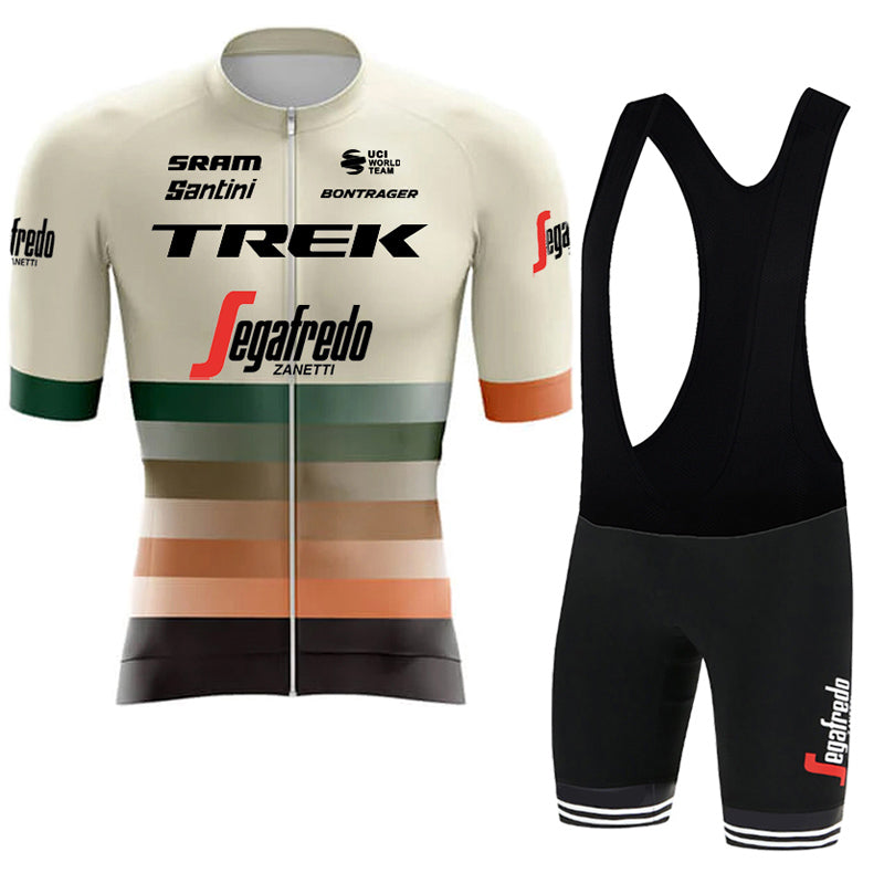 2023 Men's Breathable Short Sleeve Cycling Jersey (Bib) Shorts Trek-1244