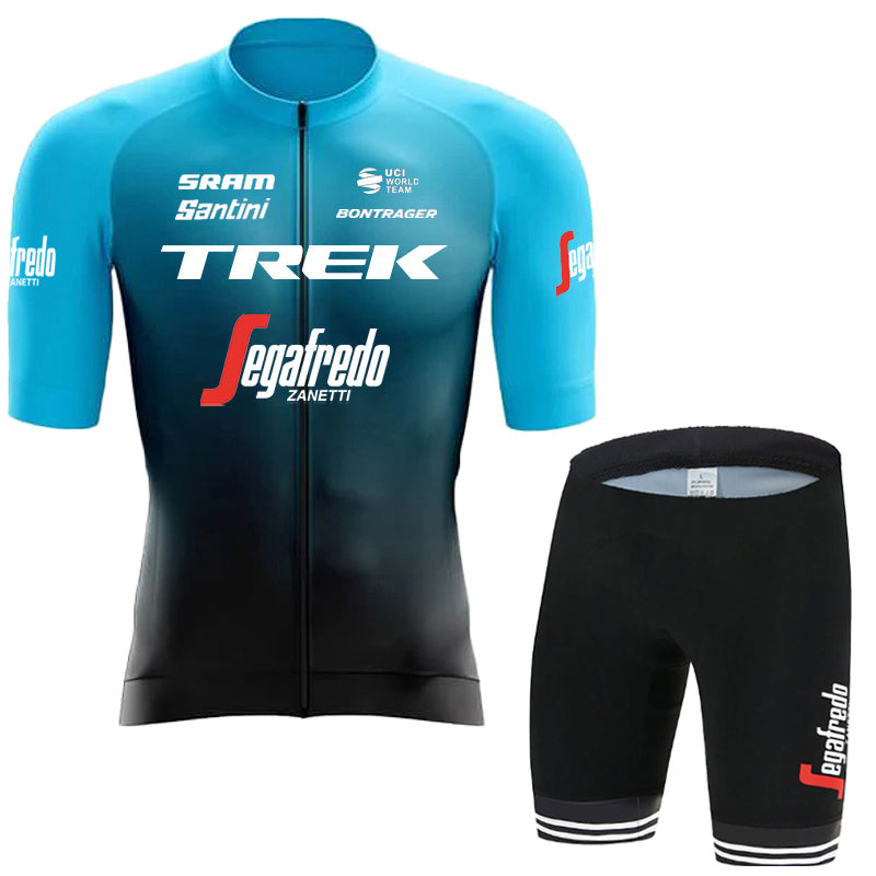 2023 Men's Breathable Short Sleeve Cycling Jersey (Bib) Shorts Trek-1246