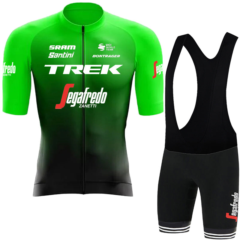 2023 Men's Breathable Short Sleeve Cycling Jersey (Bib) Shorts Trek-1247